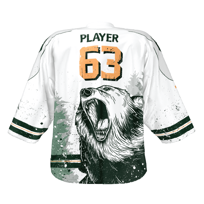 Tawk Custom Pro Stock White Sublimated Hockey Practice Jersey Northeastern  LARGE